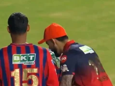 Momento comovente: Virat Kohli fica surpreso quando o jovem LSG tenta tocar a perna do batedor do RCB – ASSISTA