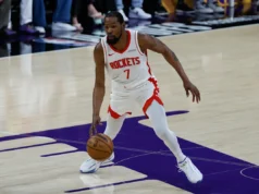 Uma lesão no tornozelo tirou o Rockets da partida de Kevin Durant no jogo 5 contra o Lakers