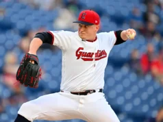 O lance sem sucesso do novato do Guardians, Parker Messick, foi quebrado pelos Orioles na 9ª entrada.