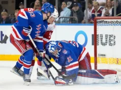 O segundo gol de Reinhardt deu aos Panthers uma vantagem de 3-2 sobre o Rangers, estragando o último jogo de Jonathan Quick na rede.