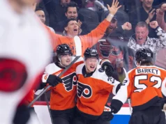 O laranja e o preto estão de volta enquanto os Flyers comemoram a conquista de sua primeira vaga nos playoffs desde 2020.