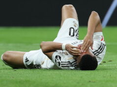 Mbappé faltou ao treino antes da decisão do Real Madrid com corte na testa