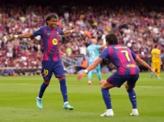 Três resultados do Barcelona 4-1 Espanyol La Liga MD31