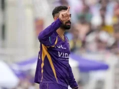 Jogando com ‘duas fraturas’ nas mãos, Varun Chakraborty vence o ‘Jogador da Partida’ na vitória de KKR sobre RR no IPL 2026