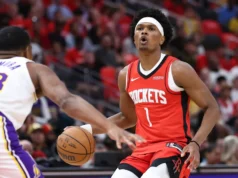 Amen Thompson provoca vitória do Rockets por 115-96 sobre o Lakers