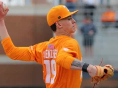 O beisebol do Tennessee abriu a série com uma vitória no estado do Mississippi