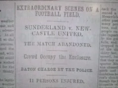 Neste dia (5 de abril de 1901): os fãs do Rebel Newcastle estragam o grande dia do Nordeste