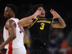 Final Four 2026: Michigan derrota o Arizona em meio ao susto de lesão para preparar o susto de lesão de UConn x Yaxel Landeborg