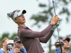 Nellie Korda diminui seu ritmo alucinante e se contenta com uma vantagem de 5 arremessos no Campeonato Chevron