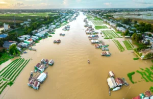 Centenas de milhões de pessoas estão em risco à medida que os deltas dos rios afundam mais rápido do que o nível do mar sobe