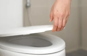 A coisa mais suja em um banheiro público não é o assento do vaso sanitário