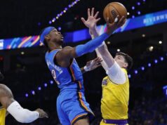 Oklahoma City permanece invicto com vitória sobre o Lakers