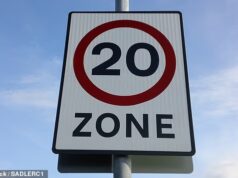 Os motoristas foram atingidos com um recorde de 5,6 milhões de pontos de penalidade nas licenças no ano passado, depois que as zonas de 32 km/h foram aumentadas em partes da Grã-Bretanha.