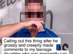 Momento tenso confronta estranho após adolescente fazer comentário inapropriado sobre menina: ‘Há algum problema?’