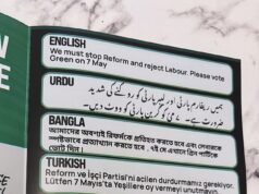 O Partido Verde está lançando panfletos ‘comunitários’ em seis idiomas diferentes antes das eleições locais