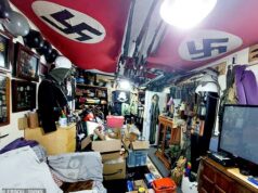 Ex-soldado preso por esconder 600 armas, incluindo granadas, minas terrestres e rifles, em uma ‘caverna humana’ com tema nazista