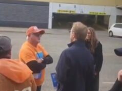 Como um pôster de campanha gerou uma briga entre os voluntários da One Nation e o senador liberal James Paterson em uma seção eleitoral