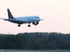 O avião que transportava britânicos do navio com vírus de rato pousou em Manchester