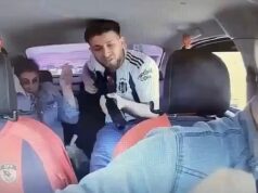 O destemido taxista do momento derrota o sequestrador empunhando uma espingarda que ataca a polícia durante uma terrível provação de 80 quilômetros