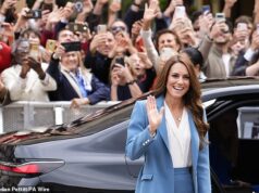A princesa de Gales é recebida pelos fãs da realeza ao chegar à Itália para sua primeira viagem real solo desde que foi diagnosticada com câncer.