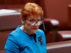 Pauline Hanson expôs a sua visão radical para a Austrália na resposta ao Orçamento – antes de resumir o seu discurso