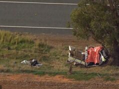 Um adolescente infrator de 14 anos morreu e dois estão lutando por suas vidas depois de serem cortados de um carro em um acidente horrível