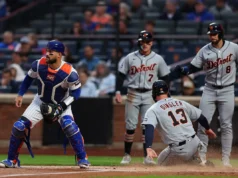 Os Tigers desperdiçaram uma vantagem final, perdendo em uma única vitória para o Mets