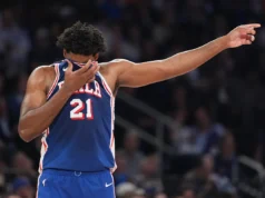 Joel Embiid fora do jogo 2 da série 76ers contra o Knicks devido a lesões no tornozelo e quadril