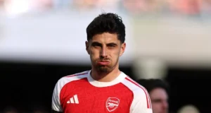 O atacante alemão Kai Havertz está pronto para o último confronto do Arsenal nas semifinais da Liga dos Campeões contra o Atlético de Madrid