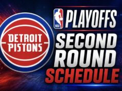 Detroit Pistons divulga cronograma da segunda rodada após vitória histórica no jogo 7