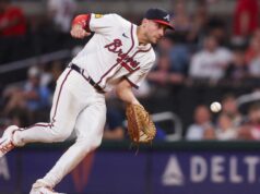Matt Olson, do Braves, continua defendendo o MVP da NL
