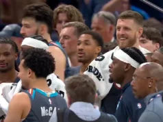 Jogadores do Thunder riem enquanto o Lakers arrasa os árbitros após derrota nos playoffs