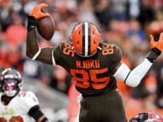 Los Angeles Chargers tem como alvo David Njoku: Essa mudança poderia causar contenção na AFC West?