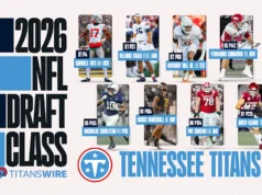 Os Titãs divulgaram os números das camisas da classe draft de 2026