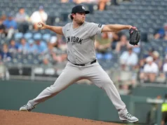 Gerrit Cole rebateu 10 rebatidas e lançou 6 2/3 entradas sem gols na segunda largada enquanto os Yankees superavam os Royals