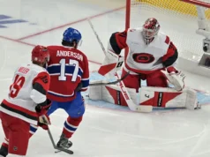 Os Hurricanes derrotaram os Canadiens por 4 a 0 e avançaram para a final da Stanley Cup
