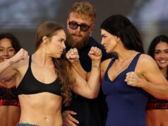 Rousey Stone-Faced Carano dança no confronto final