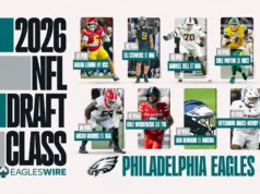 Classificações iniciais das escolhas dos Eagles no draft da NFL por impacto potencial em 2026