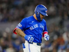 Os Blue Jays rebaixaram o outfielder com uma média de rebatidas de 0,423
