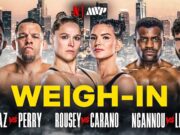 MVP MMA: Pesagem cerimonial de Rousey x Carano