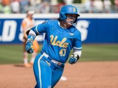 Megan Grant, da UCLA, quebrou o recorde de home run de softball da NCAA de 31 anos