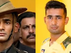 ASSISTIR: Anshul Kamboj do CSK encontra seu sósia viral na cerimônia de posse de Tamil Nadu CM Vijay