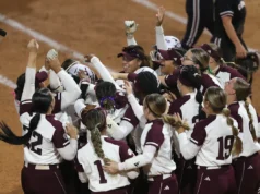 O softball da Texas A&M conquistou a 15ª colocação, hospedando o College Station Regional