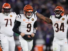Os Bengals não terão jogos consecutivos em casa até as semanas 17 e 18