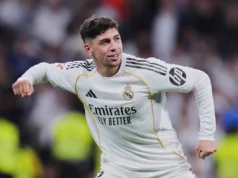 Valverde, do Real Madrid, sofreu uma lesão na cabeça em uma suposta briga com seu companheiro de equipe Choumeni