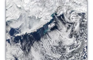NASA captura nuvens selvagens e uma rara tempestade no Ártico sobre o Alasca