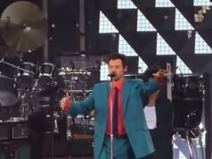 Harry Styles pede aos espectadores que cuidem uns dos outros em meio a uma onda de calor escaldante em meio a um alerta de mau tempo