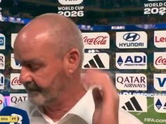 Os torcedores da Escócia se voltaram contra o técnico Steve Clarke quando ele saiu furioso de uma entrevista à BBC e declarou ‘Acho que vamos para casa’ no último suspiro de seu sonho de Copa do Mundo.