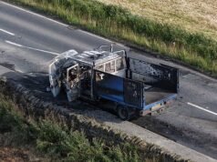 Quatro crianças e um homem lutam por suas vidas e ficam com ferimentos que mudam suas vidas depois que um caminhão explodiu em frente a um pub em Yorkshire.