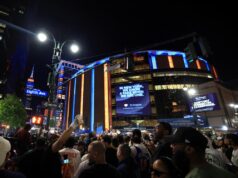 O NYPD disse que uma festa de exibição das finais da NBA dos Knicks fora do MSG foi cancelada devido à presença de Trump